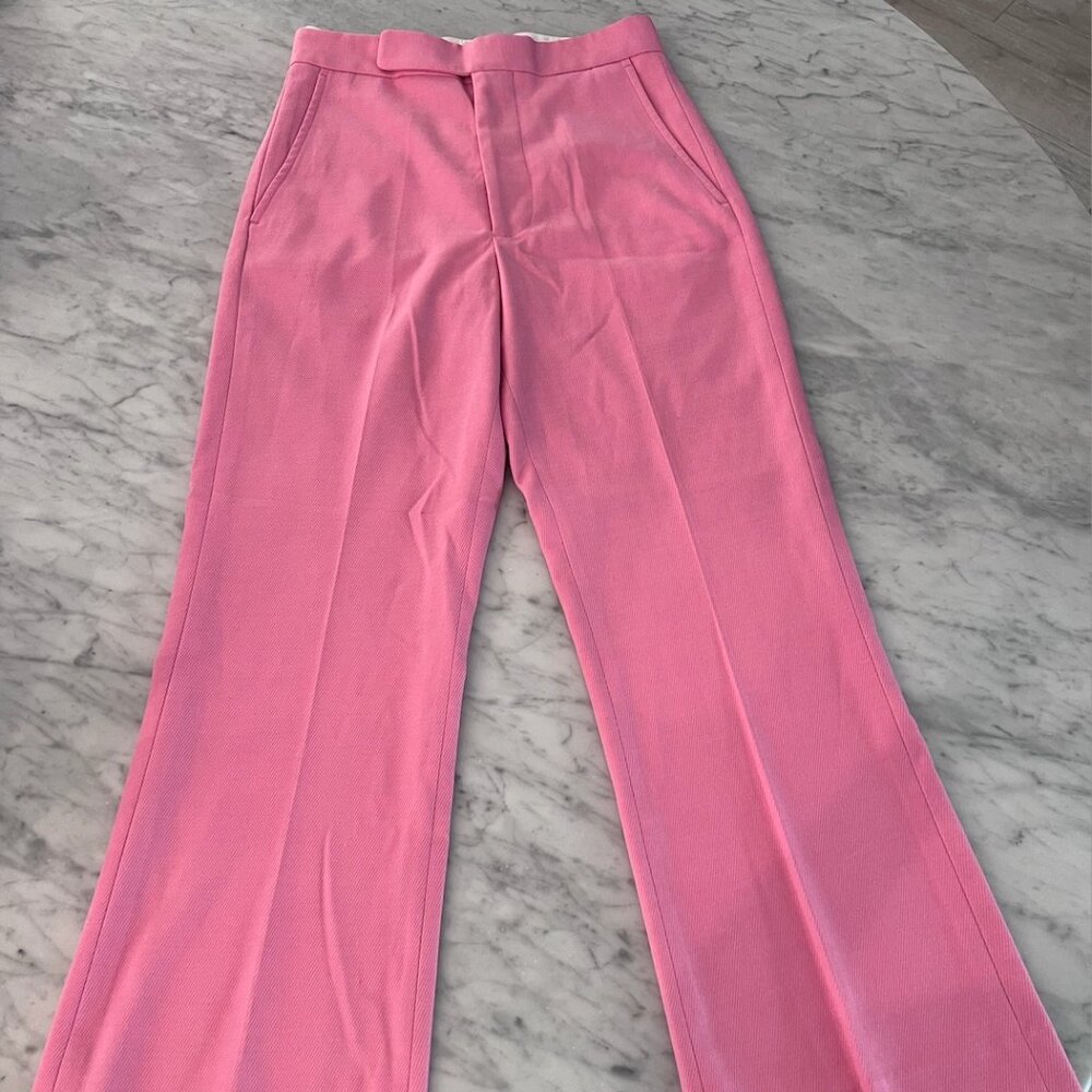 CELINE pink wool dress pants